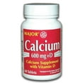 thumbnail image 1 of Major Calcium with Vitamin D3 Tablets, 600 mg, 60 Count, 1 of 2