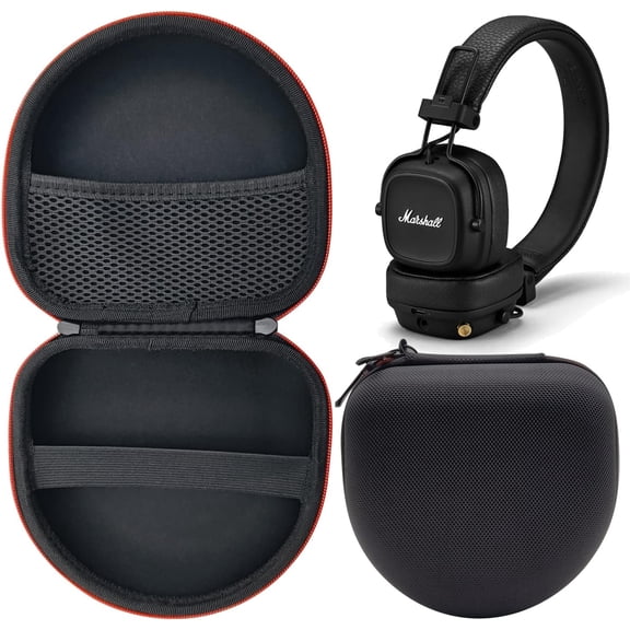 Major Case, Hard Carrying Storage Bag Compatible with Marshall Major 5/4/3/2 Headphone (Black)