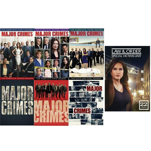 Major Crimes: The Complete Series Season 1-6 DVD+Free Bonus included Law & Order SVU 22 DVD