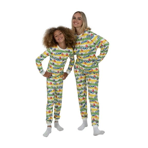 Major Cuddles featuring Sour Dots Unisex Kids Long Sleeve Top and Pant Family Pajama Set, 2-Piece, Size XS-XXL