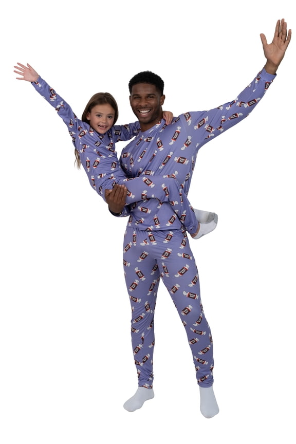 featuring Tootsie Roll Unisex Adult Slim Fit Long Sleeve Top and Pant Family Pajama Set, 2-Piece, Size S-XXL
