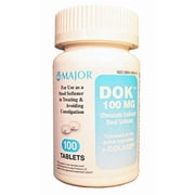 Major DOK Docusate Sodium Tablets, 100 mg, 100 Count