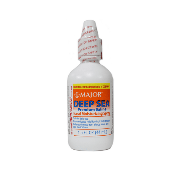 Major Deep Sea Saline Nasal Moisturizing Spray 1.5 oz. (Set of 3)