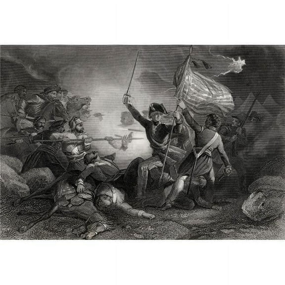Major Dix At The Battle of Buena Vista 1847 John Adams Dix 1798-1879 American Politician & Distinguished Civil War Generation Poster Print - Large - 34 x 24