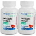 thumbnail image 1 of Major Docusate Sodium 100 mg Laxative Softgels for Occasional Constipation, 2-Pack, 1 of 6