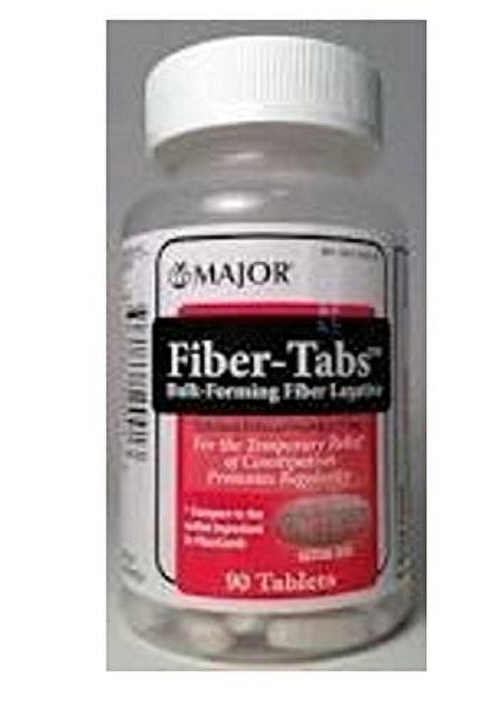 Major Fiber-Tabs Calcium Polycarbophil Tablets, 625 mg, Gray, 90 Count