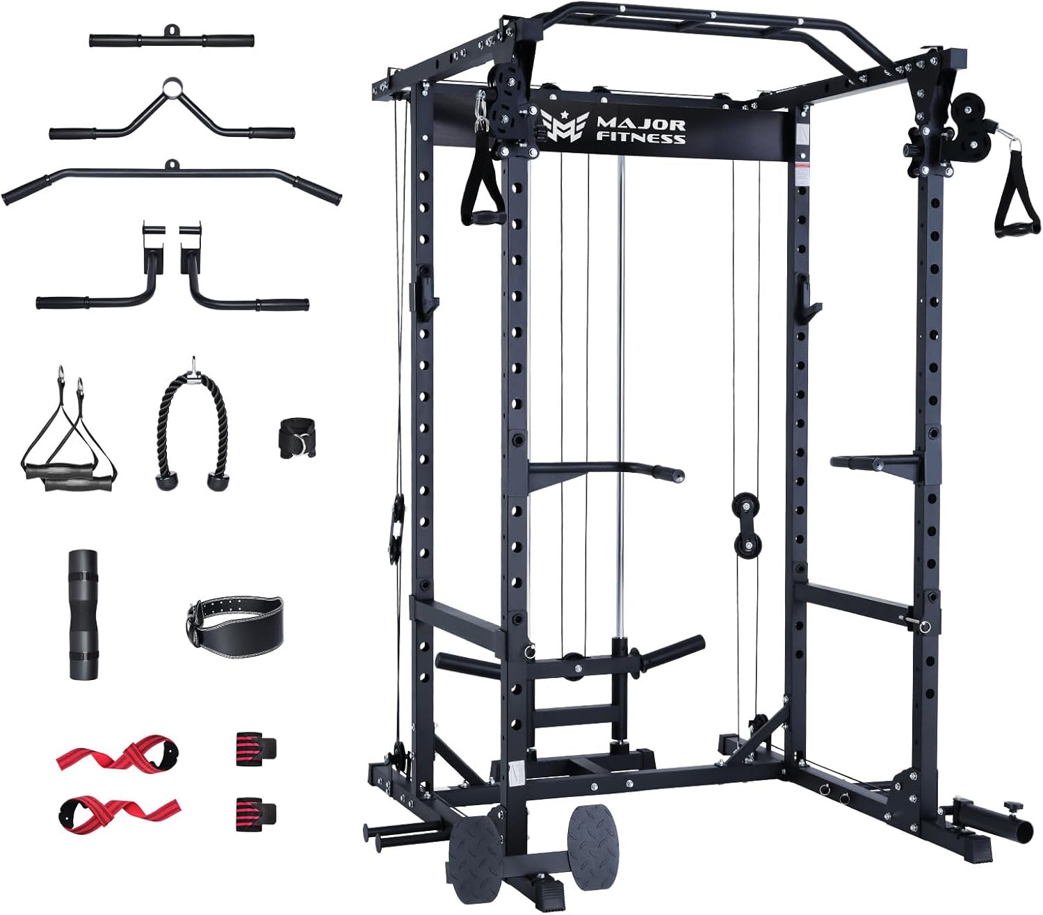 Major Fitness Drone1 Power Cage MultiFunction Power Rack for Home