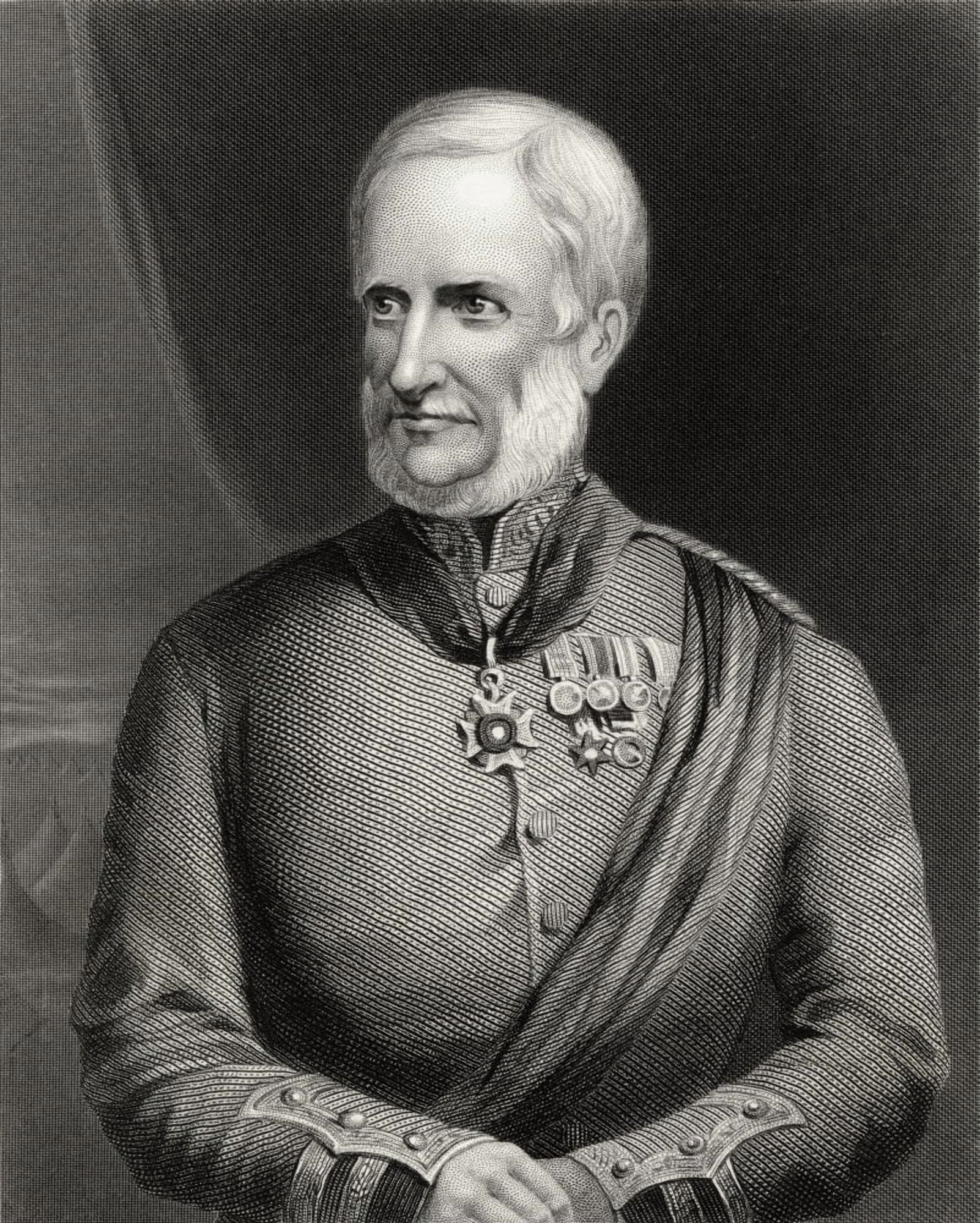 Major General Sir Henry Havelock 1795-1857 Britsh General 19Th Century Engraving After C Holl Canvas Art - Ken Welsh Design Pics (13 x 16)