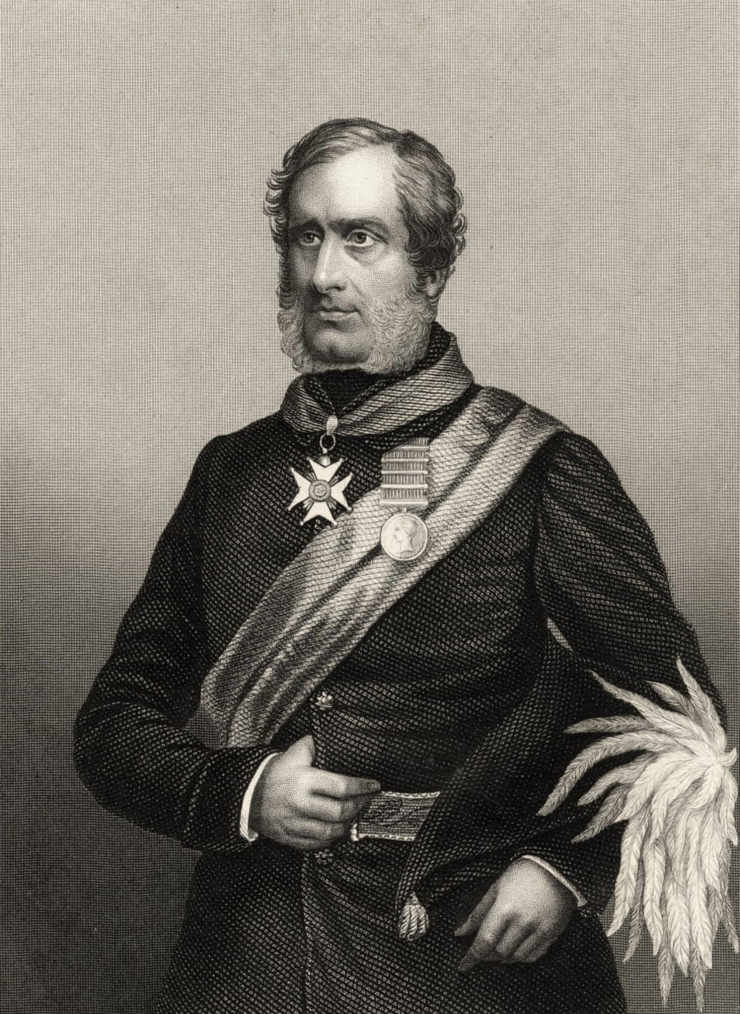Major General Sir Henry Havelock 1795 To 1857 Britsh General From The History Of The Indian Mutiny Published 1858 Canvas Art - Ken Welsh Design Pics (12 x 17)