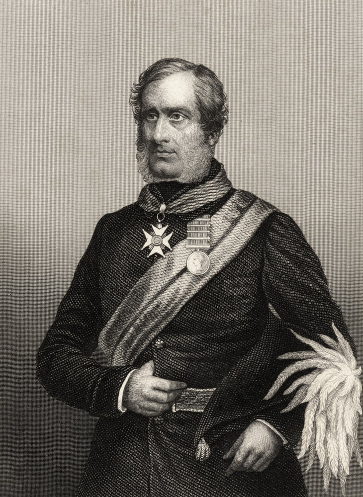 Major General Sir Henry Havelock 1795 To 1857 Britsh General From The History Of The Indian Mutiny Published 1858 Canvas Art - Ken Welsh Design Pics (24 x 34)