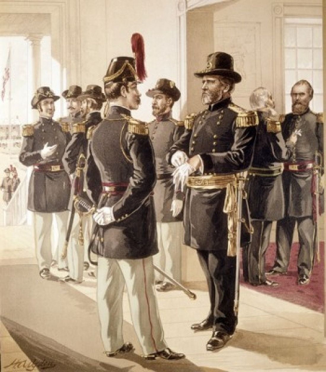 Major General Staff-And-Line Officer by Henry Alexander Ogden (1856-1936) Canvas Art - Henry Alexander Ogden (24 x 36)
