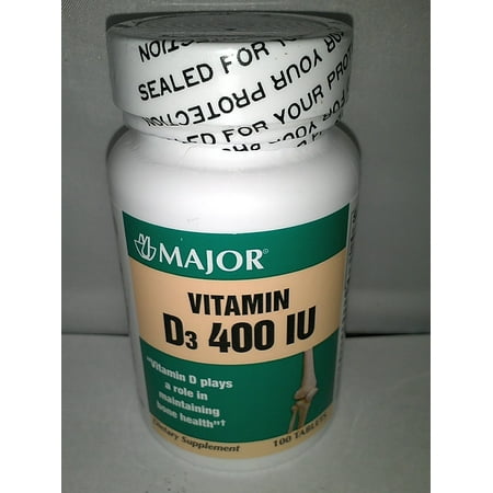 Major Generic Vitamin D3 2000 IU Build & Maintain Strong Bone Health, 100ct