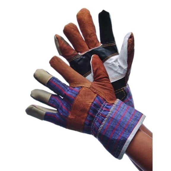 Major Gloves 30-0888-1 Multi Color Leather Work Gloves- 10 Dozen