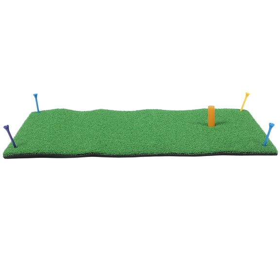 TABLZONE Golf Hitting Mat Portable Lightweight Realistic Green PP Grass Indoor Practice Mat 1 Set