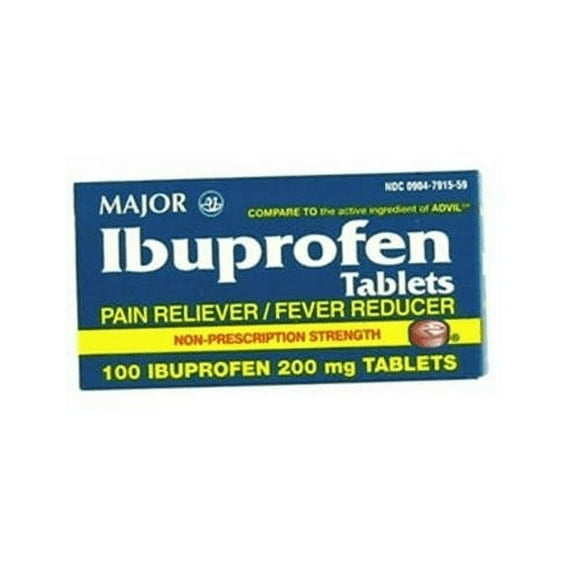 Major Ibuprofen Caplets, 200mg, 100ct