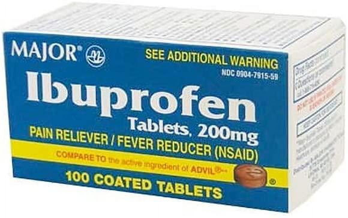 Major Ibuprofen Unit Dose Tablets 200mg - 100CT