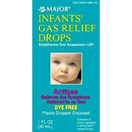 Major Infant's Dye-Free Gas Relief Drops, 1 Fl. Oz.