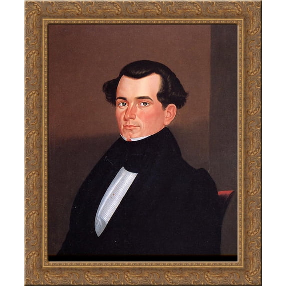 Major James Sidney Rollins 24x20 Gold Ornate Wood Framed Canvas Art by George Caleb Bingham