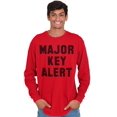 thumbnail image 1 of Major Key Alert Rap Entrepreneur Long Sleeve TShirt Men Women Brisco Brands X, 1 of 6