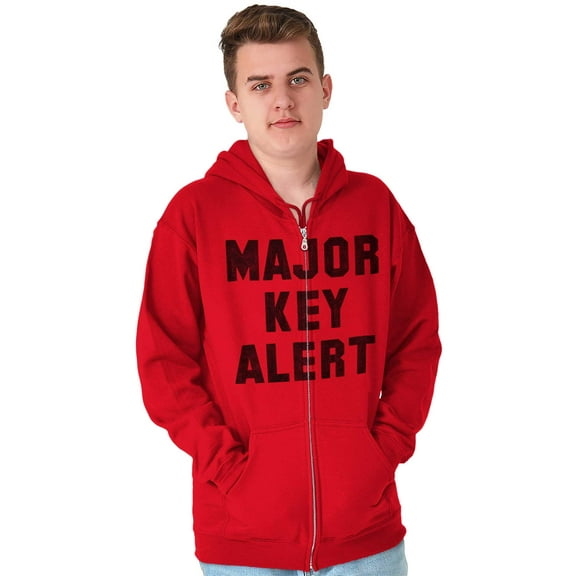 Major Key Alert Rap Entrepreneur Zip Up Hoodie Men's Women's Brisco Brands L