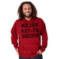 thumbnail image 1 of Major Key Success Motivational Hoodie Sweatshirt Women Men Brisco Brands 2X, 1 of 6