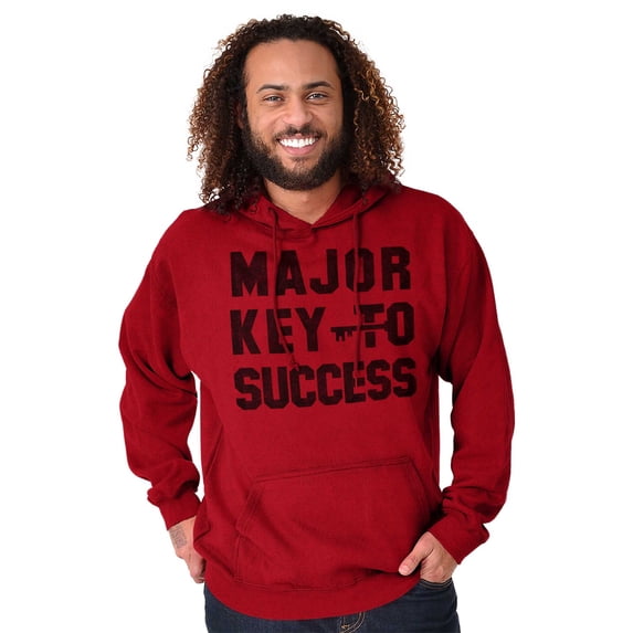 Major Key Success Motivational Hoodie Sweatshirt Women Men Brisco Brands 4X