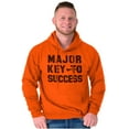 thumbnail image 1 of Major Key Success Motivational Unisex Plus Fleece Graphic Hoodie Brisco Brands 2X, 1 of 5