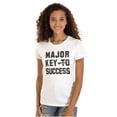 thumbnail image 1 of Major Key Success Motivational Womens Fitted Plus Size Graphic Tee Brisco Brands 2X, 1 of 5