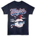 thumbnail image 1 of Major League Wild Thing Baseball Clouds Men's T Shirt (Navy, Adult2XL), 1 of 3