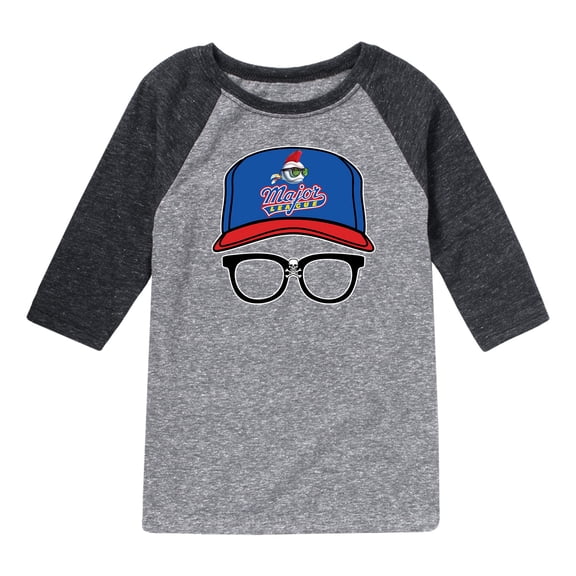 Major League - Cap And Glasses - Toddler And Youth Raglan Graphic T-Shirt