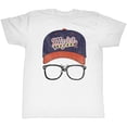 thumbnail image 1 of Major League Logo Cap White Adult T-Shirt, 1 of 2