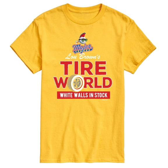 Major League - Lou Brown's Tire World - Men's Short Sleeve Graphic T-Shirt