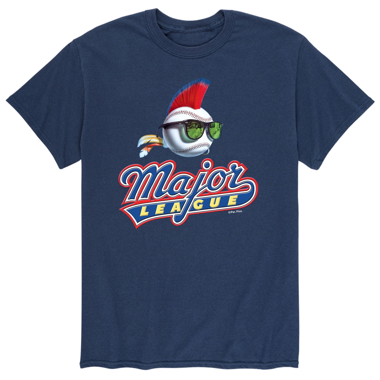 Major League - Mohawk Baseball - Men's Short Sleeve Graphic T-Shirt