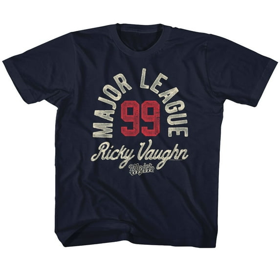 Major League Ricky Vaughn Navy Youth T-Shirt