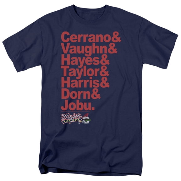 Major League T-Shirt Team Roster Unisex Graphic Tee For Men & Women