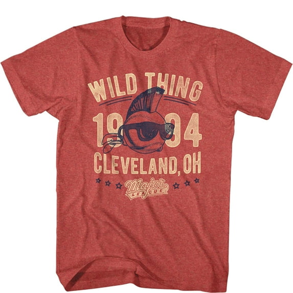 Major League Vintage Wild Thing Red Adult T-Shirt