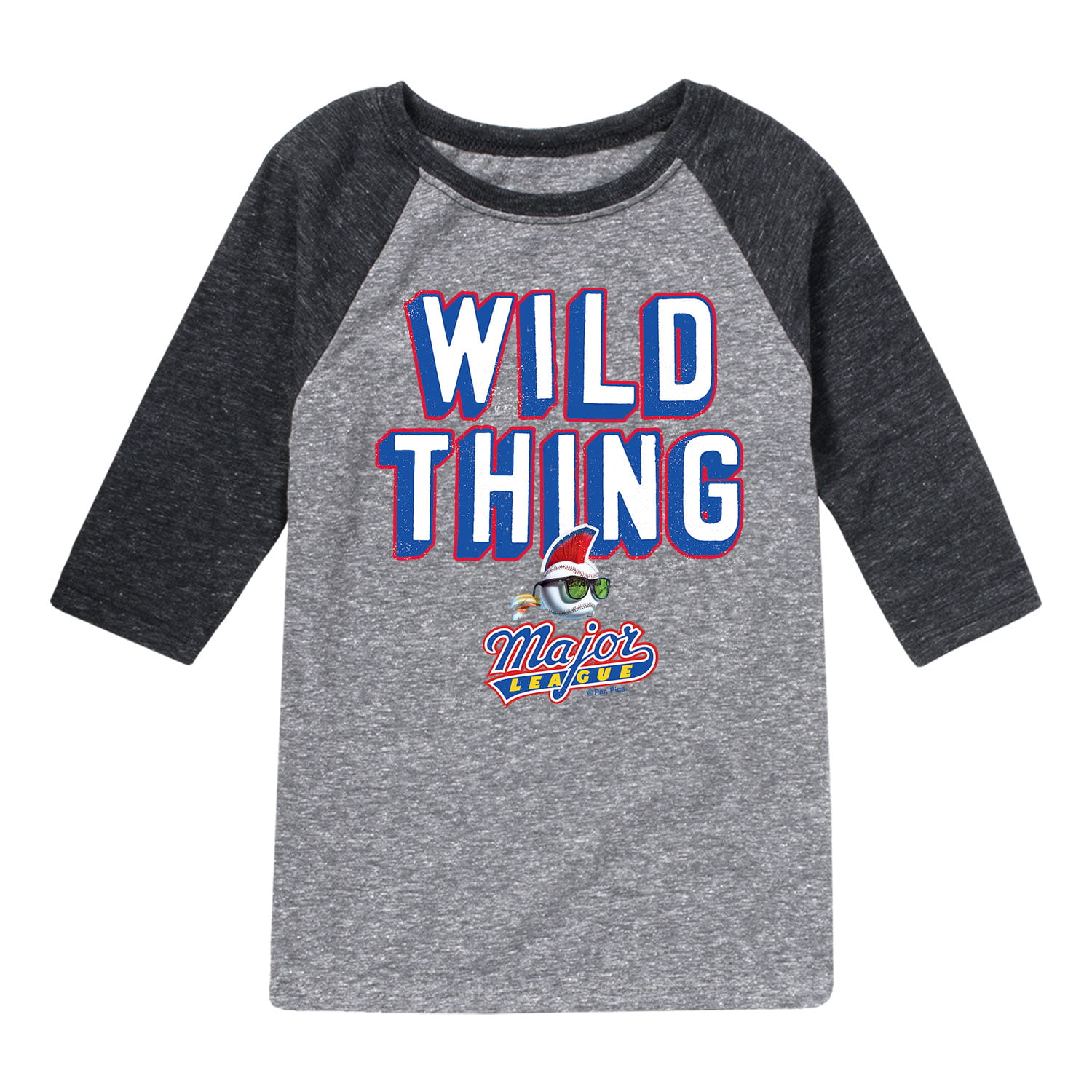 Major League - Wild Thing - Toddler And Youth Raglan Graphic T-Shirt 