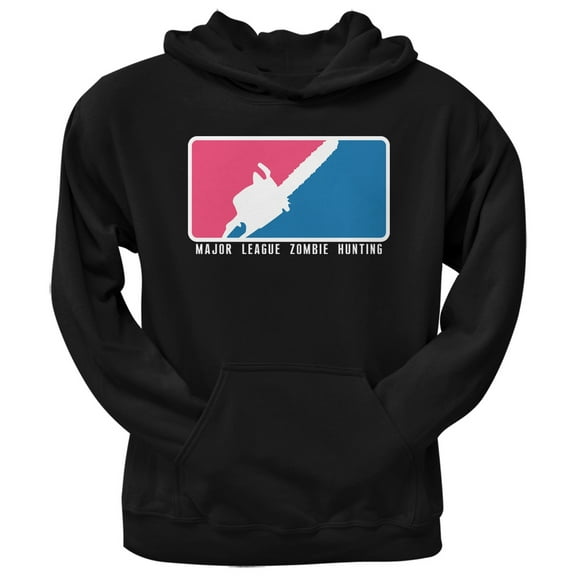 Major League Zombie Hunter Black Adult Hoodie - Small