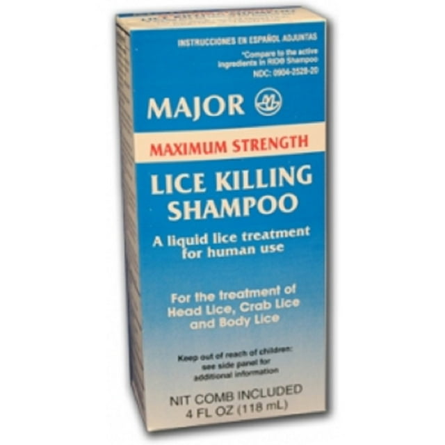 Major Maximum Strength Lice Killing Shampoo 4 fl oz