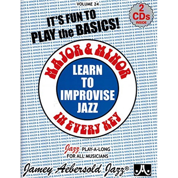 Pre-Owned Major & Minor (For all Instruments with 2 Free Audio CD's): Learn to Improvise Jazz: 24 (Jamey Aebersold Play-A-Long Series) Paperback