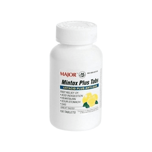 Major Mintox Plus Chew Tabs 100/btl (Pack of 3)