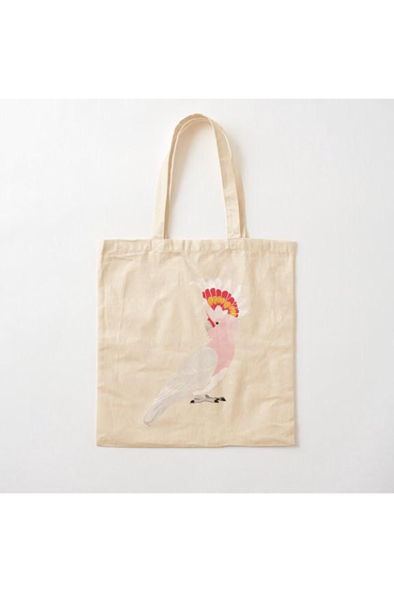 Major Mitchell'S Cockatoo Canvas Tote Bags, Reusable Shopping Bag