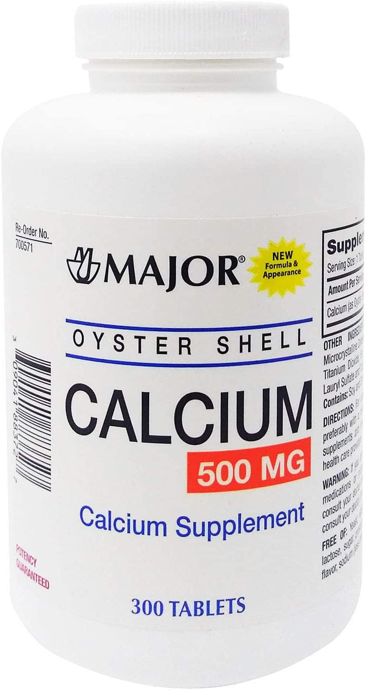 Major Oyster Shell Calcium 500 Mg 300 Ct Calcium Gummies Calcium