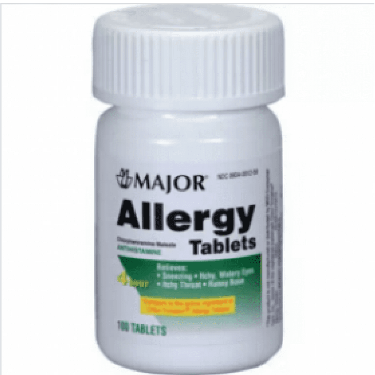 Major Pet Allergy Relief Tablets 4 mg 100 Count
