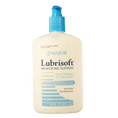 Major Pharmaceuticals 241936 LubriSoft Emollient Moisture Lotion, Compare to Lubriderm, 473 mL Volume, White (Pack of 2)