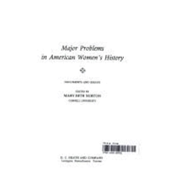 Pre-Owned Major Problems in American Women's History: Documents and Essays (Paperback) 0669144908 9780669144901