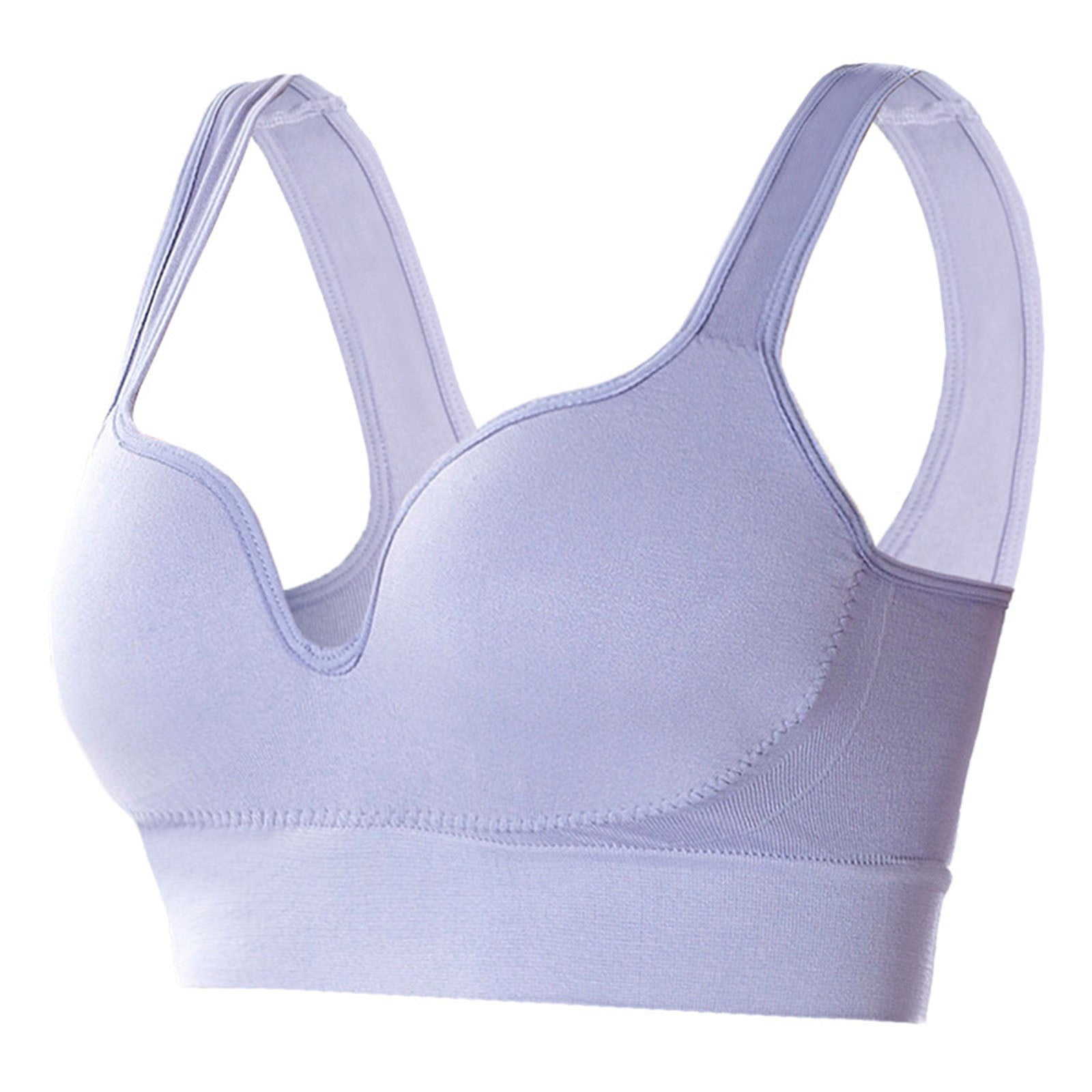 Major Savings: Woman Sports Bra, Sujetador deportivo mujer, Women's Large Size Push-Up Yoga Fitness Running Shockproof Sports Bra SOPATENOR Purple L