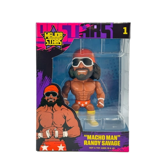 Major Stars Macho Man 4-Inch Collectible Wrestling Figure