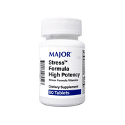 Major Stress Formula - High Potency Stress Formula Vitamins - Dietary Supplement - 60 Tablets