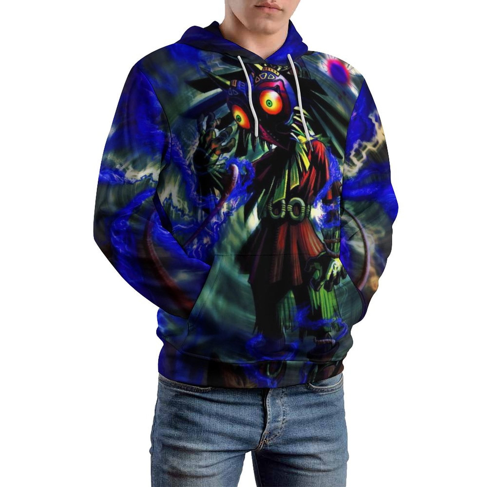 Majora Mask Zelda Pullover Hoodie Casual Hooded Long Sleeves ...